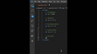 JavaScript Operators #shorts #javascript