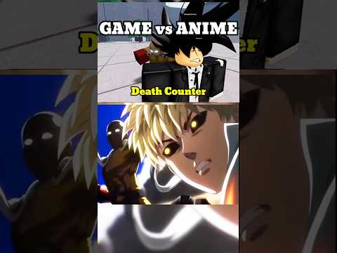 SAITAMA GAME vs ANIME #shorts #onepunchman #roblox #anime