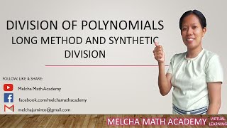 Division of Polynomials | Long Method and Synthetic Division
