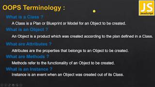 02  JavaScript OOP Terminology