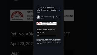 Converted IIM Bangalore!! #cat2024 #catexam #catmba #catpreparation #shorts