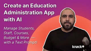 Create an Education Administration App with AI