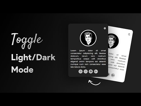 Light/Dark Mode toggle Using HTML, CSS and Javascript | Free Sourcecode | Made Easy For You