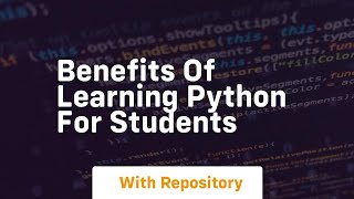benefits of learning python for students