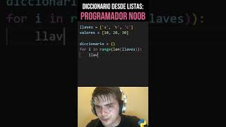 Crea un diccionario de python desde listas como un pr0.