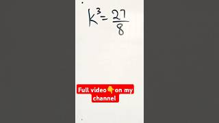 A math olympiad math problem. #matholympaid #mathproblem #mathshorts