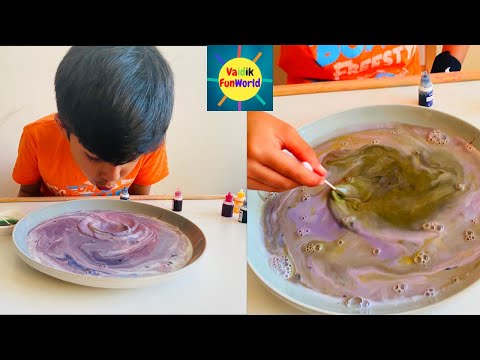 Milk and Color Experiment | DIY |Magic Science experiment At home For Kids| Education Video For kids