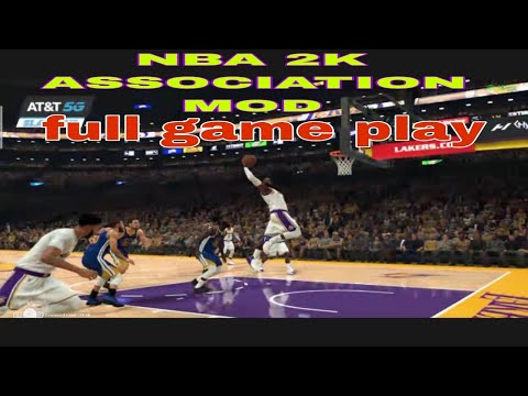 NBA 2k22 ASSOCIATION MOD OPENING DAY. LA LAKERS VS GOLDEN STATE WARRIORS. FULL GAME PLAY.