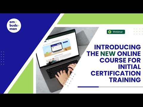 Introducing the NEW Online Course for Initial Certification Training