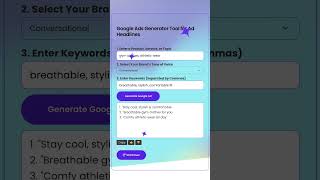Create High Converting Google Ads Headlines with a Free AI Generator✨ #marketing #sem #aigenerator
