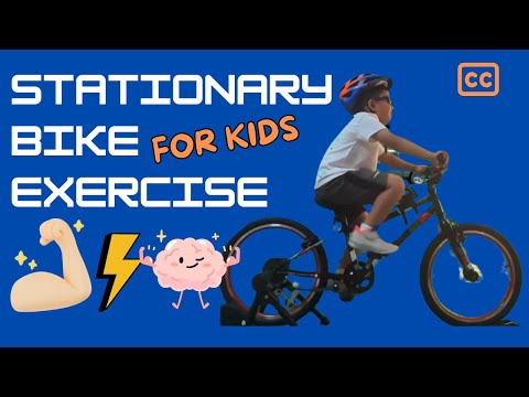 Kids Stationary Bike Exercise | Indoor Bike Workout for Kids | Cyber Cycling | ByteBuff Kids