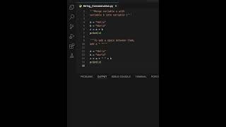 Python String Concatenation #learn #code #learnpython #learning #python #strings #learntocode2024