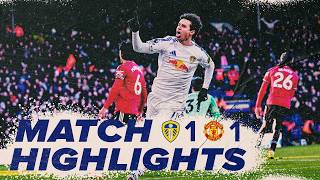 Leeds United 1-1 Manchester United | Premier League highlights | Seven games unbeaten for Leeds