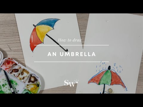 How to Draw an Umbrella | Lesson 9