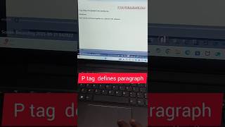 P tag in HTML💻#P tag#paragraph tag#HTML#