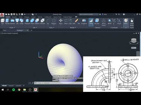 Using Revolve in AutoCAD 2020