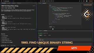 LEETCODE DAILY QUESTION 1980 | Find Unique Binary String  | Is Kabir Coding