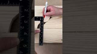 Technique for making measurements on wooden boards that will be cut very neatly#youtubeshorts