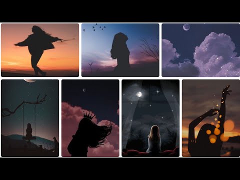 Night sky dpz for girls 🖤✨|| Night wallpapers