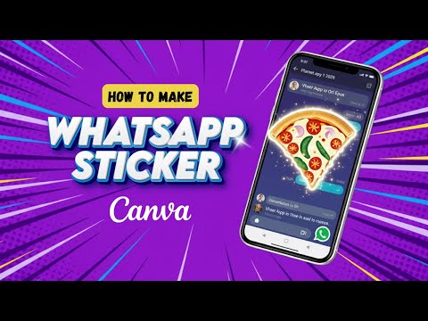 How to make sticker in Canva and send it on WhatsApp 🤫#CanvaTutorial #CanvaStickers