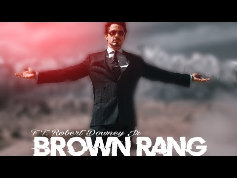 Tony stark ft.Brown rang || 4k Edit || Robert Downey junior 🔥