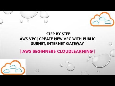 AWS VPC | Create new VPC with Public Subnet & Internet gateway in AWS : Step by Step | CloudLearning