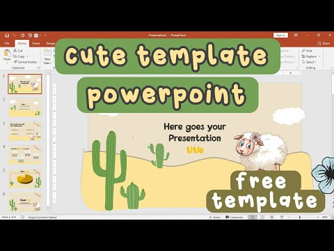 • powerpoint aesthetic | desert themed | FREE TEMPLATE // Indonesia #30