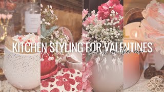 Kitchen Styling for Valentine’s with Early Spring Vibes 🌸💖
