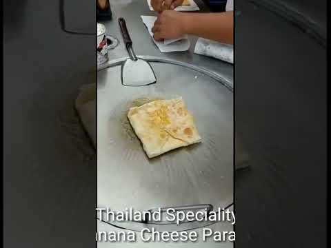 thailand foodstreet | banana cheese paratha | #viral #shortsvideo #shorts