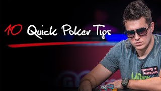 10 Poker Tips That Will Help Your Game | Upswing Poker Level-Up