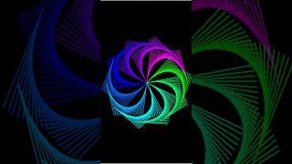 Watching this cool-toned pattern weave itself is pure visual zen 🌀 #95