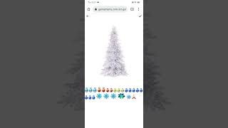 Improve your intuitive creativity with Christmas tree decoration browser game #3  | Gamemymy #Shorts