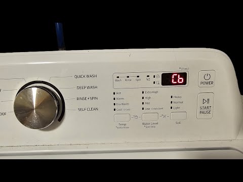 Samsung washer calibration mode WA45T3200AW top load.