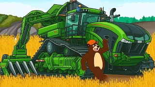 Building a Giant Combine Harvester with Bear! 🌾🚜 | The Bear's Garage | Garage 2