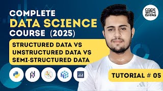 Structured vs Unstructured vs Semi-Structured Data in Data Science | Tutorial # 05