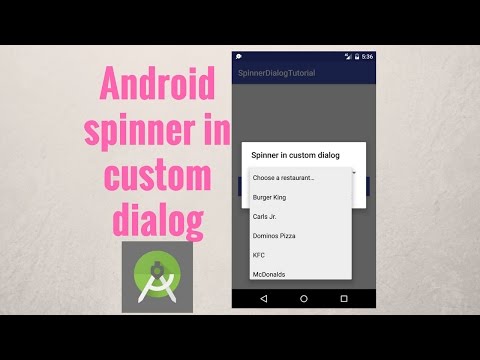 Android spinner in custom dialog