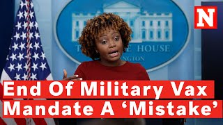 White House Calls Military Vaccine Mandate Removal From NDAA A 'Mistake'