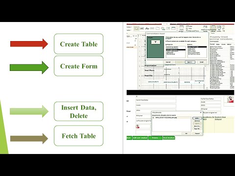 MICROSOFT ACCESS TOOL USED TO CREATE STUDENT REGISTRATION DATA