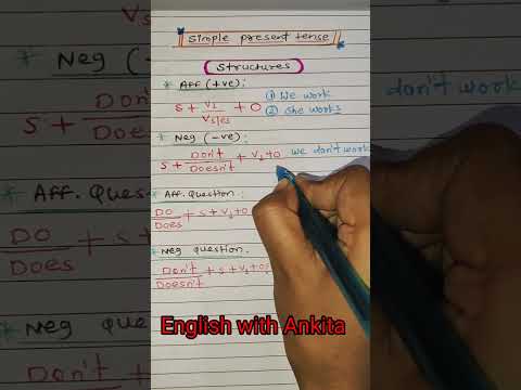 #Tenses || Simple present tense || English verbs || English #english #verbs