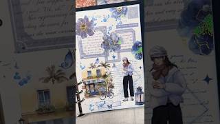 Scrapbooking Using Temu Supplies | 💙 🦋 | #asmr #temu #temuhaul #temuview #temufinds #temucode