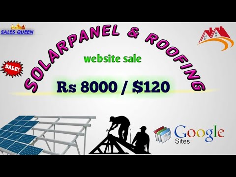 SolarPanel Fitting | Roofing Website For Sale &000 INR