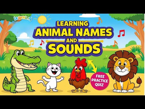 Guess The Animal Sounds For Kids | 4K