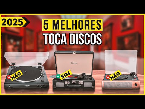As 5 Melhores Vitrolas / Toca Disco de 2025 - OUÇA seus discos com qualidade!