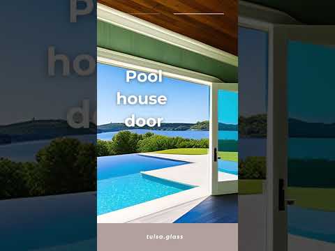 Pool house doors #tulsaoklahoma #glass #foryou