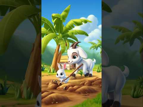 "Bunny aur Bakri ki Dosti 💔 खेत में मेहनत और एक भावुक मोड़ | Emotional Animal Story"#shorts #viral