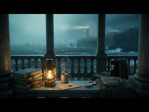 the lonely balcony, the distant town 🕯️ dark academia piano - ambient piano music for writing