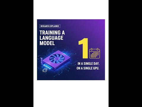 Cramming : Training a language model on a single gpu in one day research paper explanation