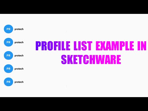 Simple Profile list example in Sketchware