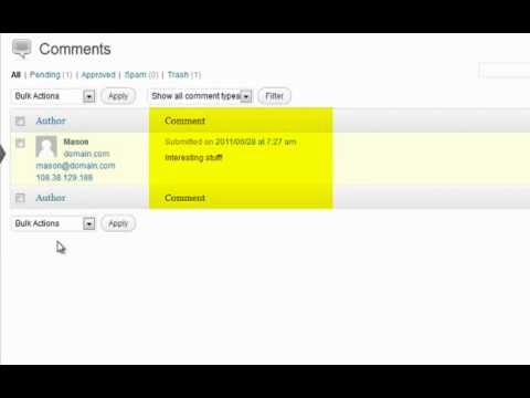 How to work with comments