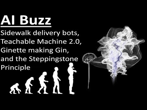 Sidewalk delivery bots, Teachable Machine 2.0, Ginette making Gin, and the Steppingstone Principle